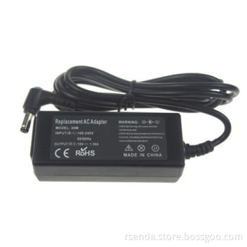 Mini 30W 19V 1.58A Laptop Power Adapter for Acer DC 5.5*1.7mm